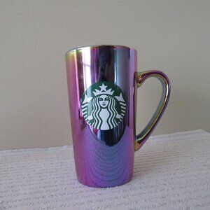 Starbucks Oil Slick Iridescent Rainbow Pink Purple Mug